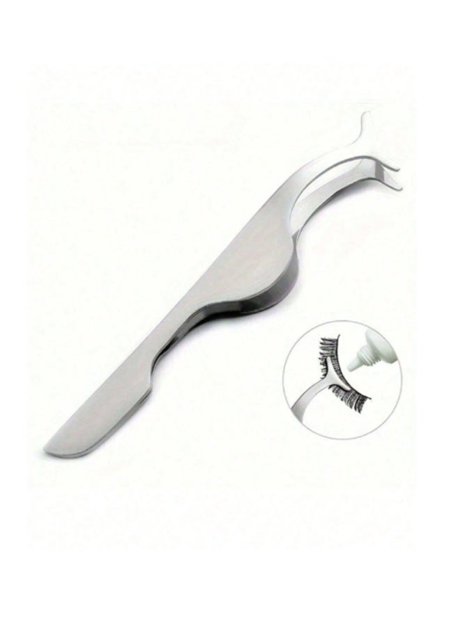 SHEIN X Milania Stainless Steel Eyelash Tweezer | False Lash Application Tool | Ideal for Home & Salon Use - Image 2