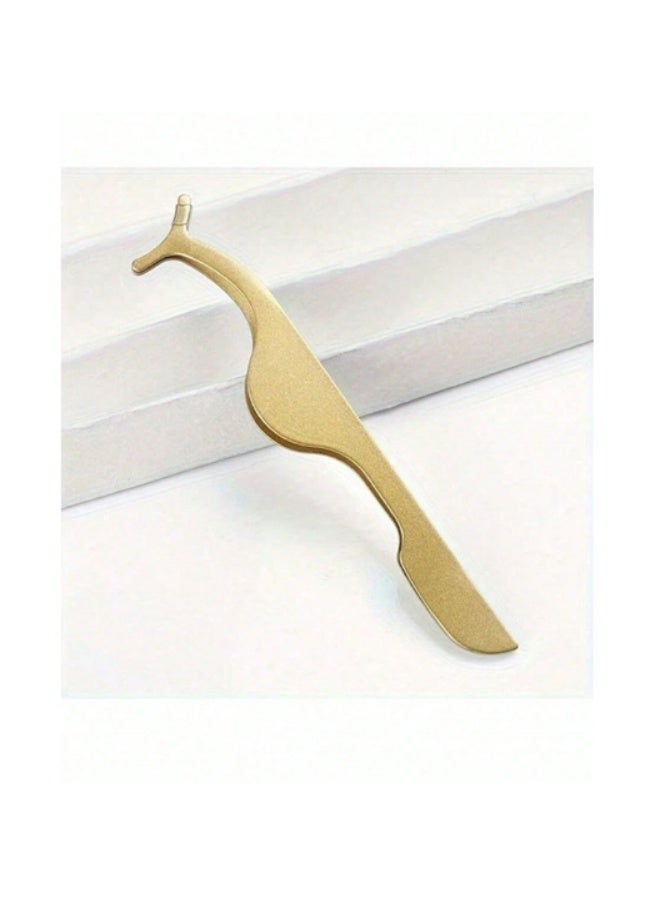 SHEIN X Milania Stainless Steel Eyelash Tweezer | False Lash Application Tool | Ideal for Home & Salon Use - Image 4