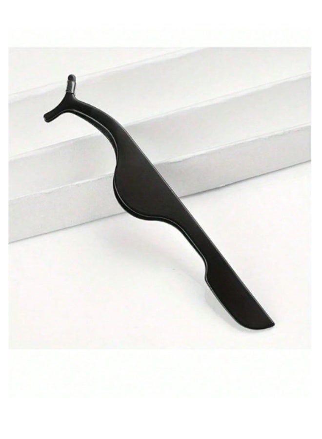 SHEIN X Milania Stainless Steel Eyelash Tweezer | False Lash Application Tool | Ideal for Home & Salon Use - Image 5