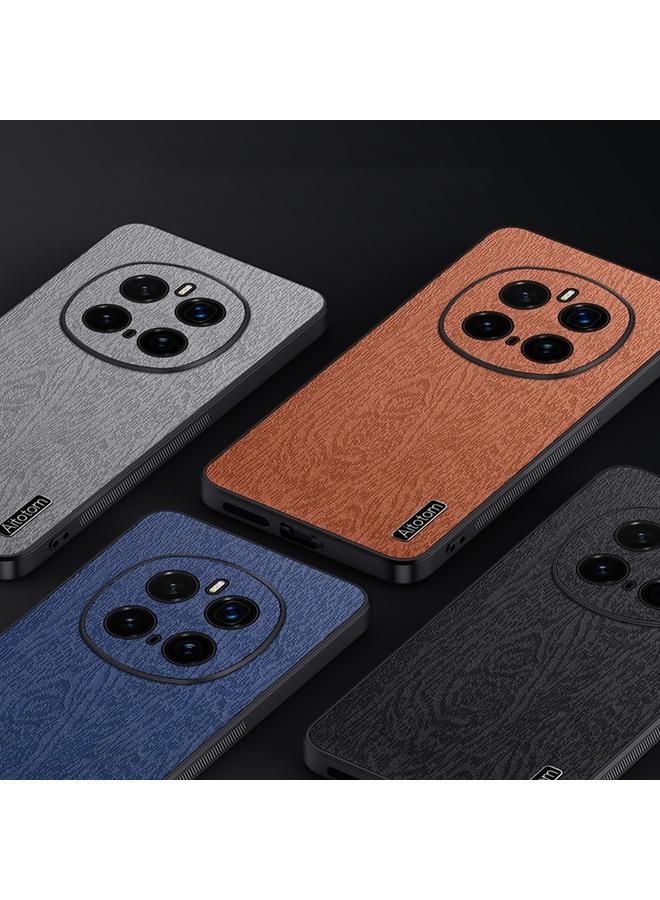 S-TOP Case For Honor Magic7 Pro Tree Bark Leather Shockproof Phone Case - Image 5