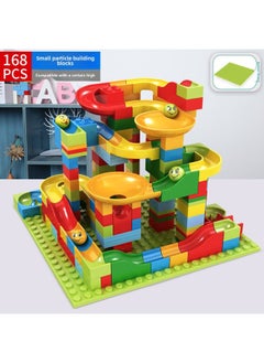 # Variables Slide Building Blocks Table Assembled Toys Puzzle 3 To 6 Years Old Boy Child Size Granular Ball Rail-Color:Slide Building Blocks [168 Particles] Including 4 Balls + Base Plate
