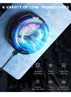 FlashHawk iPad Cooler,Magnetic Tablet Cooler for ipad/Tablet,Compatible for Steam Deck,Universal Radiator with Temperature Display for  Gaming,Tiktok Live Streaming  - Image 3
