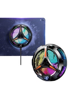 FlashHawk iPad Cooler,Magnetic Tablet Cooler for ipad/Tablet,Compatible for Steam Deck,Universal Radiator with Temperature Display for  Gaming,Tiktok Live Streaming  - Image 1