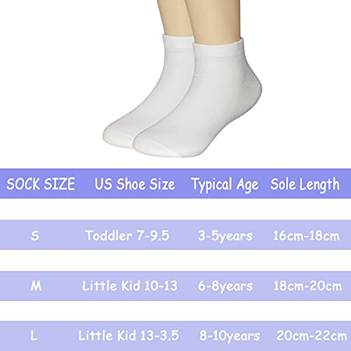 BEAR MUM Kids' Dozen Pack Cotton Low Cut Socks White 6-8 years size - Image 2