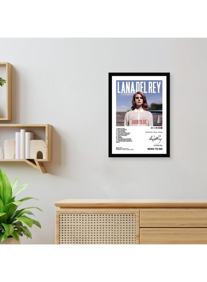 CodersParadise Coder Paradise Lana Del Rey Wall Poster Frames | 8x12 inch (A4 Size) | Hanging Wall Artwork Frames For Home Bedroom, Living Room and Walls Aesthetics | Framed Artworks - Image 2