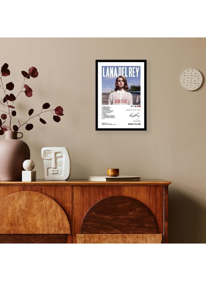 CodersParadise Coder Paradise Lana Del Rey Wall Poster Frames | 8x12 inch (A4 Size) | Hanging Wall Artwork Frames For Home Bedroom, Living Room and Walls Aesthetics | Framed Artworks - Image 3