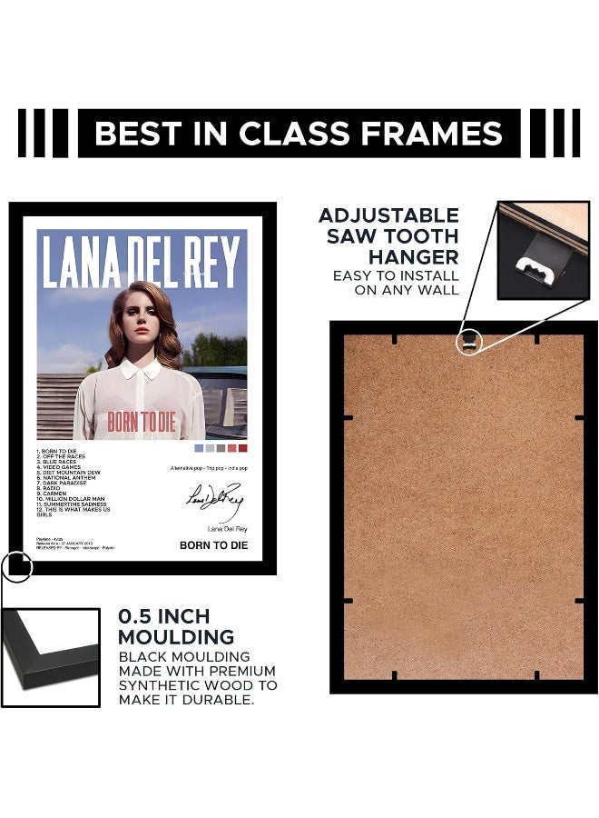 CodersParadise Coder Paradise Lana Del Rey Wall Poster Frames | 8x12 inch (A4 Size) | Hanging Wall Artwork Frames For Home Bedroom, Living Room and Walls Aesthetics | Framed Artworks - Image 5