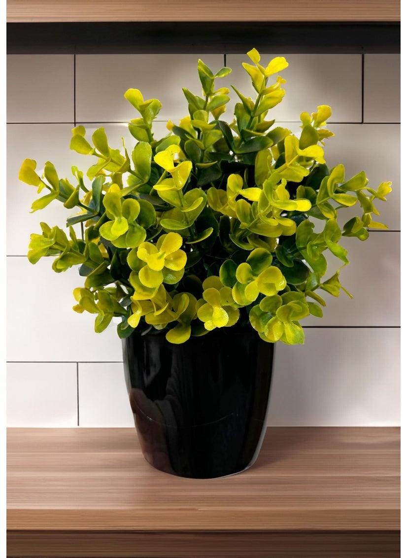 Artificial Flower Black Potted Densely Branched Yellow Eucalyptus Bunch - pzsku/ZB145B954D59D3CE74C98Z/45/_/1728061786/6b8357e8-f430-47de-8b7b-c45c163c6d57