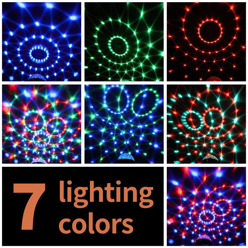 COIDEA Disco Ball Light, Sound Activated Party Strobe Light, DJ Rave Lights with Remote, LED Stage Lights for Karaoke Birthday Christmas Halloween Decorations Indoor - Image 2