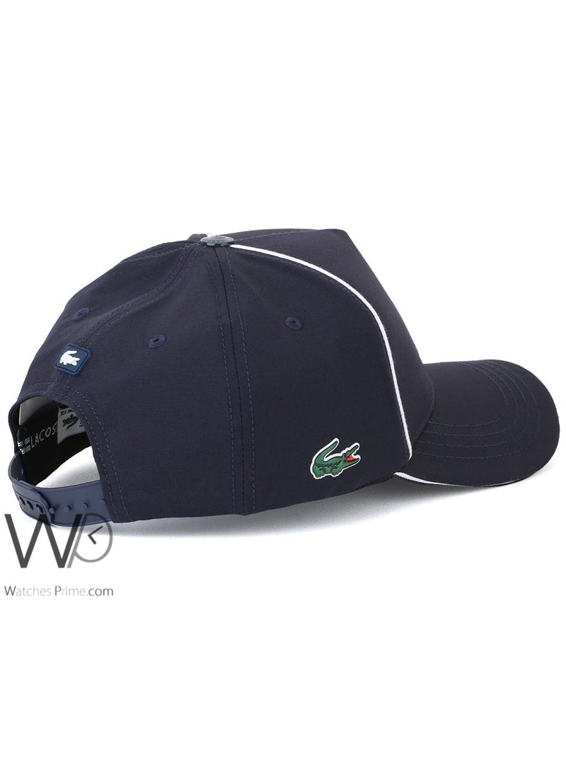 LACOSTE Lacoste Sport CROC Baseball Navy Blue Cap Cotton Hat - Image 2