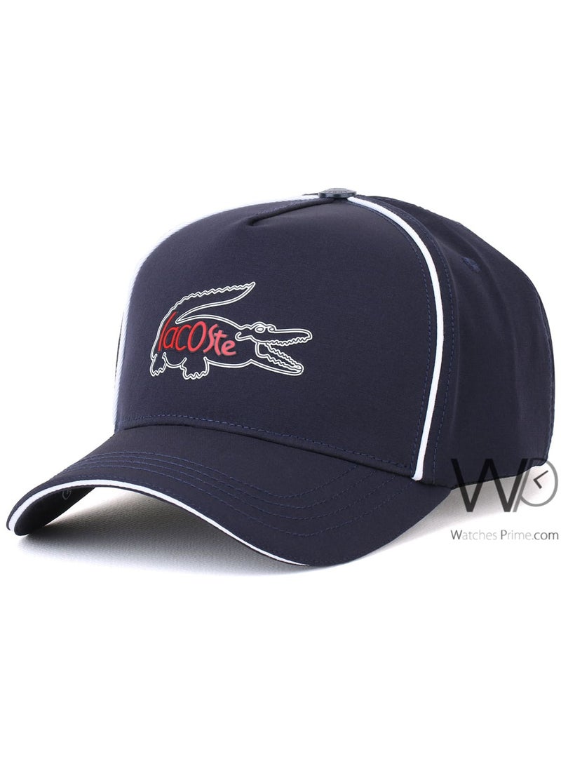 LACOSTE Lacoste Sport CROC Baseball Navy Blue Cap Cotton Hat - Image 1