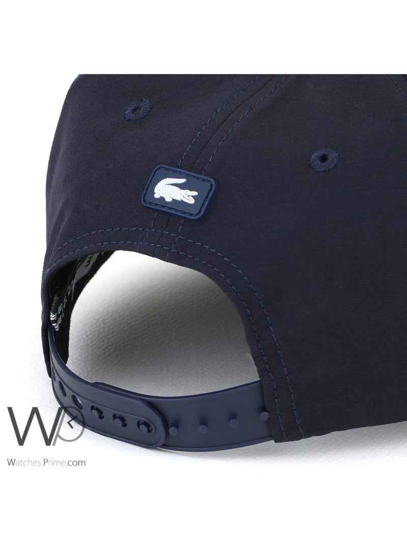 LACOSTE Lacoste Sport CROC Baseball Navy Blue Cap Cotton Hat - Image 3