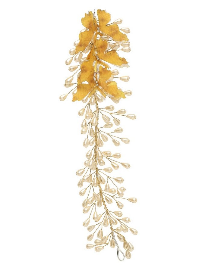 YouBella Fashion Jewellery Floral Shape Hair Chain Hair Accessories for Girls and Women (Style 1) - Image 5