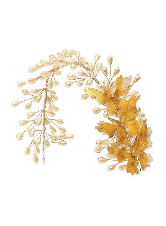 YouBella Fashion Jewellery Floral Shape Hair Chain Hair Accessories for Girls and Women (Style 1) - Image 1