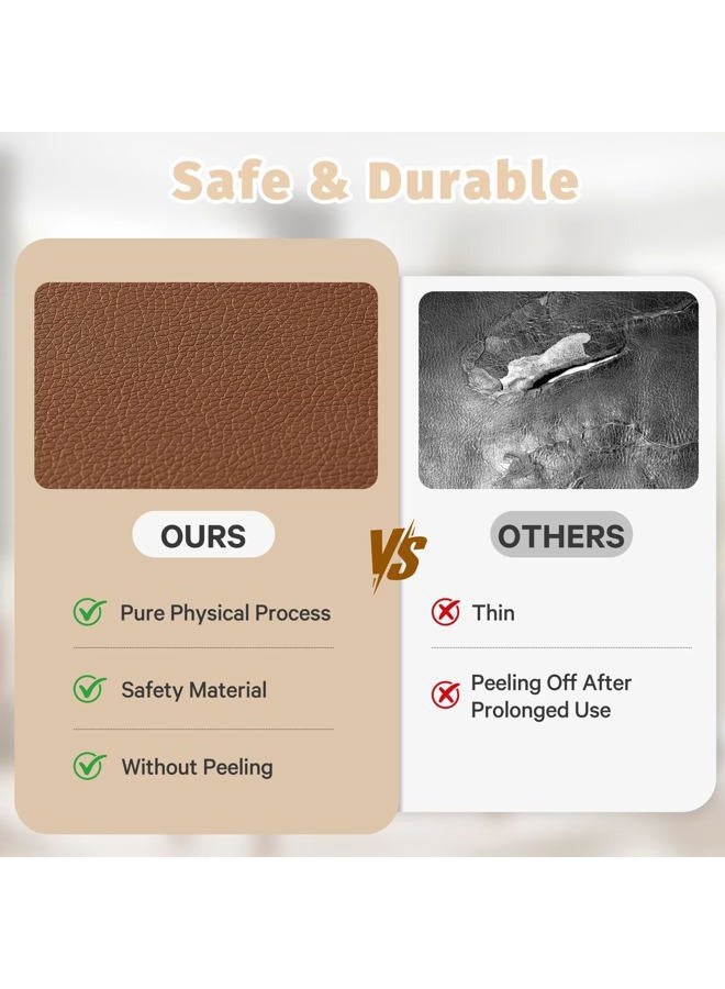 ILPEOD Waterproof Baby Play Mat for Floor 1.3"Thick Memory Foam 47 * 47 Cushion Playpen Playmat Tummy Time Nursery Rug Pad Mattress Create Soft & Saferea for Infants,Toddler,Kids,Chestnut - Image 5