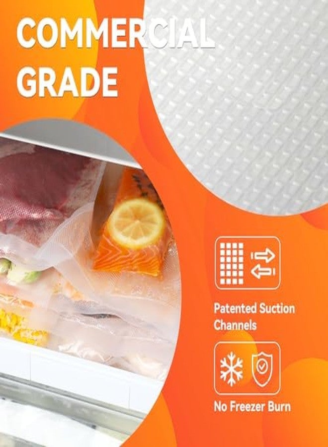 Wevac 6''x100' & 8''x100' 2 Rolls, Vacuum Seal Roll Keeper with Cutter, Ideal Vacuum Sealer Bags for Food Saver, BPA Free, Commercial Grade, Great for Storage, Meal prep and Sous Vide - Image 4