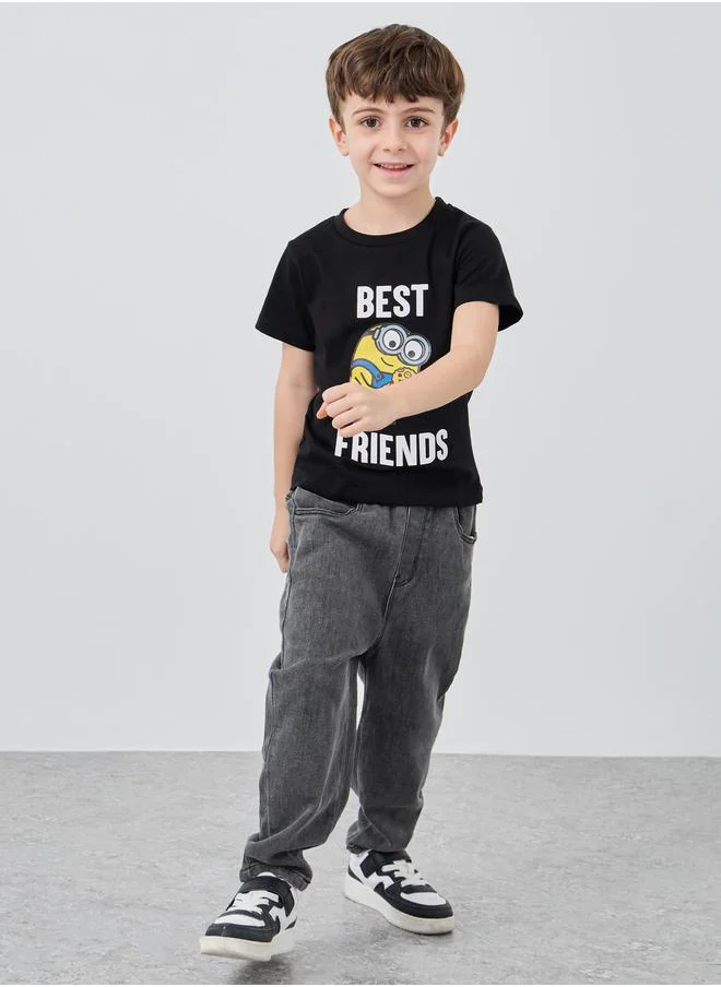 Styli Styli Graphic Print Round Neck T-Shirt