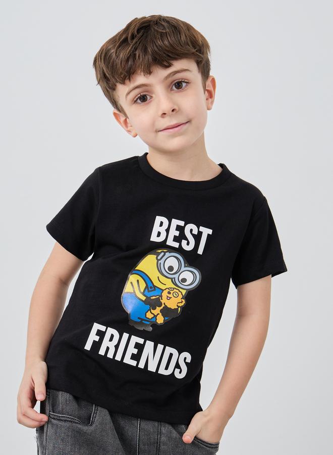 Styli Styli Graphic Print Round Neck T-Shirt  - Image 1