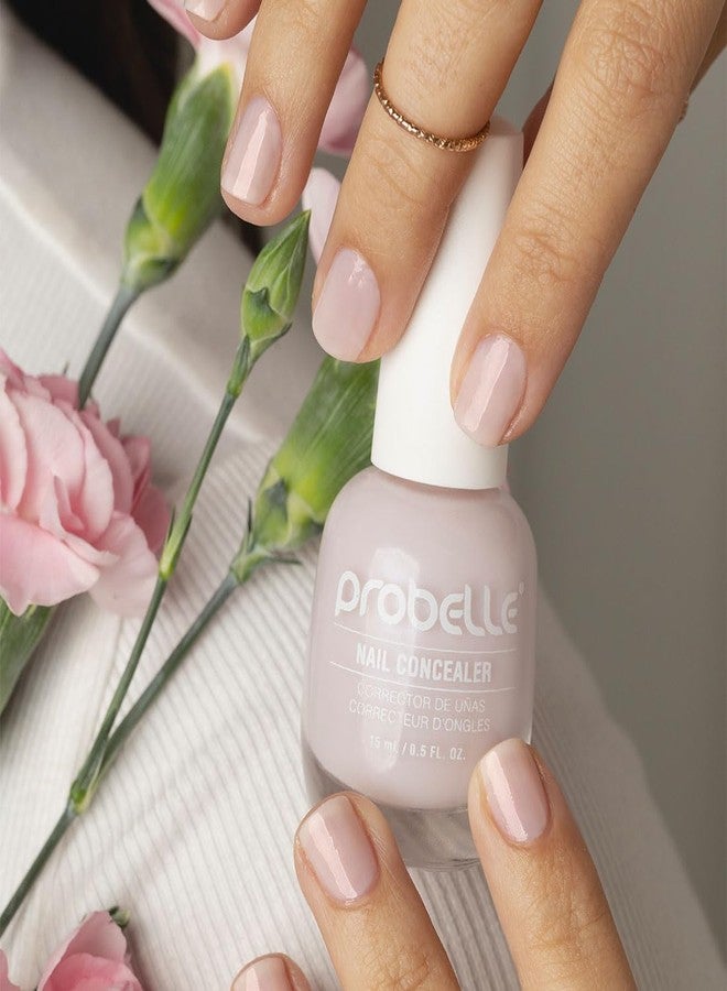 Probelle Illuminating Nail Concealer, Sheer Long Lasting Brightening Nail Polish for yellowing discolored nails, perfect finish for damaged nails with imperfections, Vegan, Gluten Free, Lilac Glow - Image 3