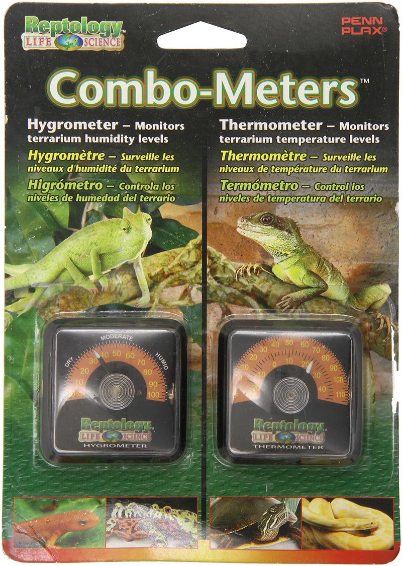 Penn Plax Penn-Plax Reptology Reptile Hygrometer Humidity and Temperature Sensor Gauges | Maintain a Healthy Environment for Your Pets - Image 1