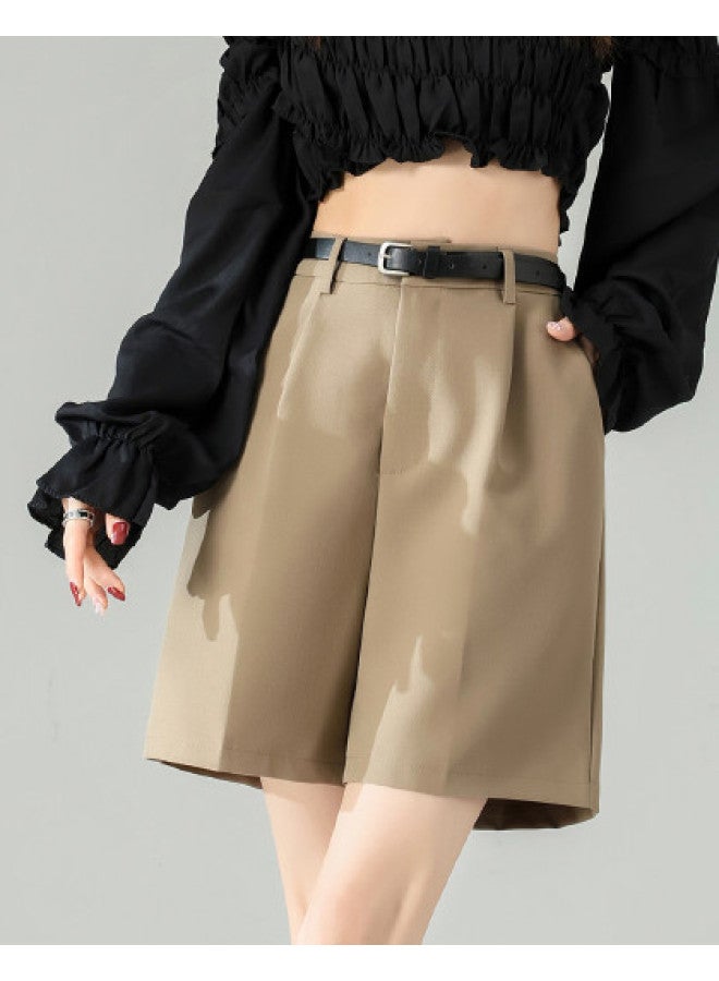 Hstyle 2024 Summer Women's Versatile Wide-leg Shorts Casual Trousers - Image 1