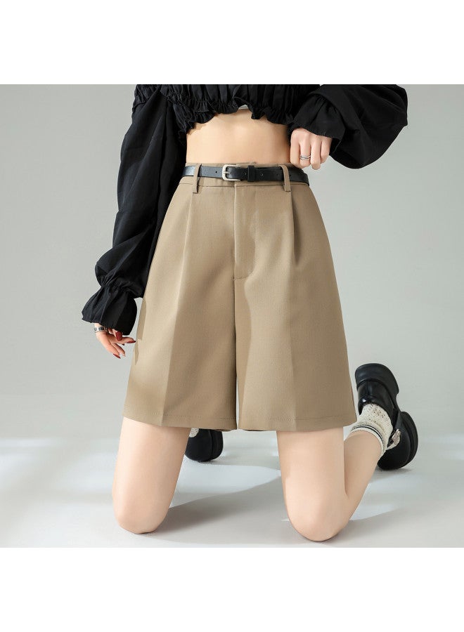 Hstyle 2024 Summer Women's Versatile Wide-leg Shorts Casual Trousers - Image 3
