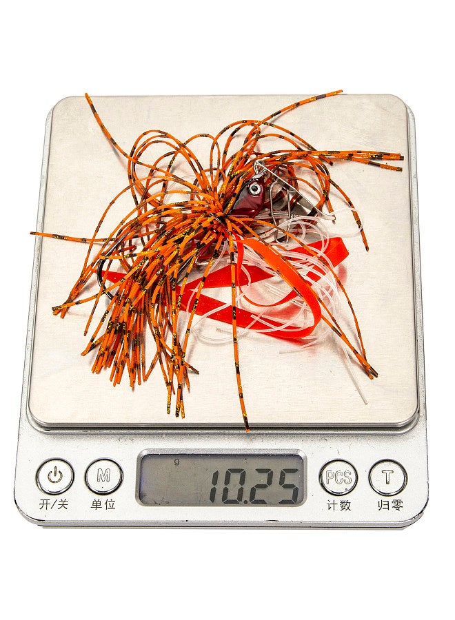 Generic 10g Bladed Jig Fishing Lure Spinner Bait Squid Lure Silicone Skirt with Hook - Image 3