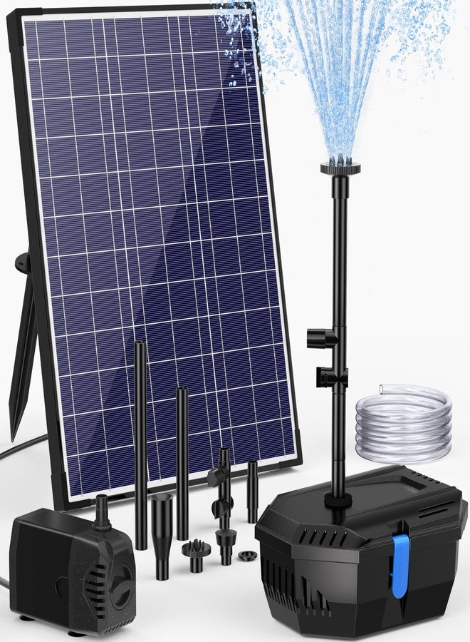 NFESOLAR نافورة فلتر بركة تعمل بالطاقة الشمسية من NFESOLAR، مضخة بركة تعمل بالطاقة الشمسية بقدرة 20 واط مع فلتر، سلك بطول 16.4 قدم، أنبوب بطول 6.6 قدم للبرك الصغيرة الخارجية، وأحواض الأسماك، والمسابح، وتنسيقات المياه في الحدائق - Image 1