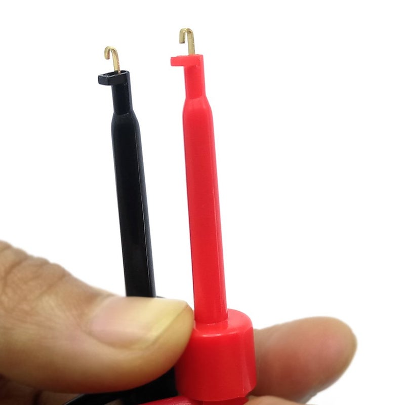 Amadget BNC to Mini Test Hook Clips Dual Hook Test Probe Cable Leads 120CM with Two Mini Probes Ended 500V 5A IC Test Hook (Pack of 2) - Image 5
