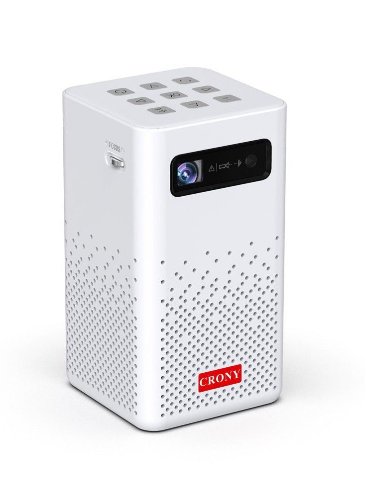 CRONY C900 upright Projector with BT speaker Smart DLP Projector Bluetooth 5.0 1080P Supported Wireless Mirroring Built-in Battery