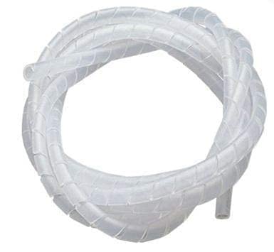 CRAFTSFY 12mmX25 Meter Cable Protector Sleeve Spiral Wire Sleeve Cable Wrap Polyethylene for Robotics Machinery and 3D Printer CNC Machine Computer PC TV or Electric Wires Used Commercial White 25 mtr - Image 1