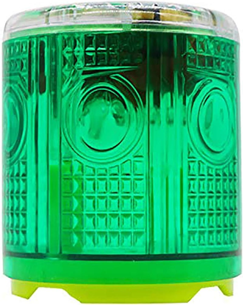 risoon Solar Strobe Warning Light, with Strong Magnetic Base High Bright LED Flashing 360° Wireless Control Automatically Turn On Waterproof IP65 for Construction, Traffic, Factory, Safety Sign (Green) - Image 1