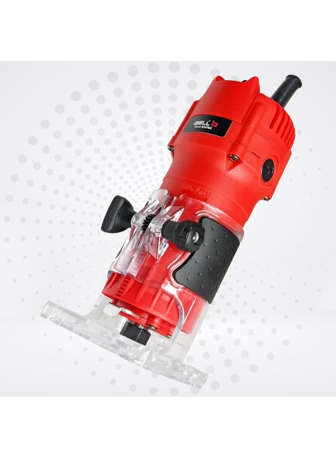 آي بيل IBELL PR60-68 Professional Palm Router – 650W, 32000RPM, 6/6.35/8mm Collet for Precision Wood working - Image 3