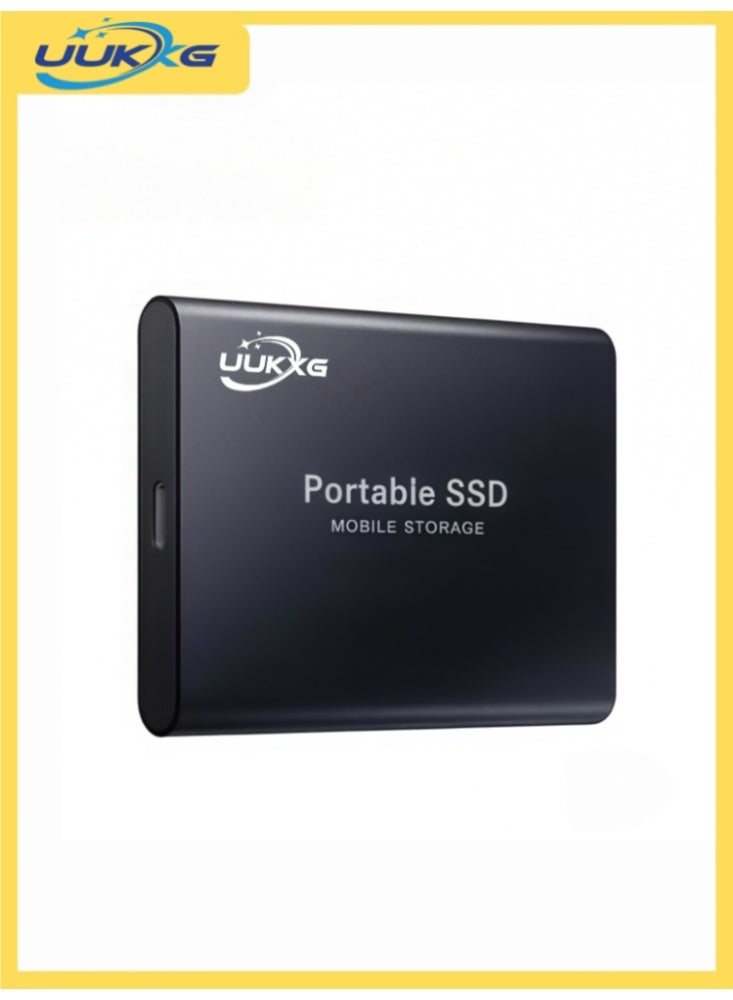 UUKKG 2TB Portable External Hard Drive, Mini SSD Hard Drives,Solid State External Drives,Computer Backup Drive,USB 3.1 to Type-C Support Data Storage Transfer for Windows XP PC Laptop and Mac(Black) - Image 1