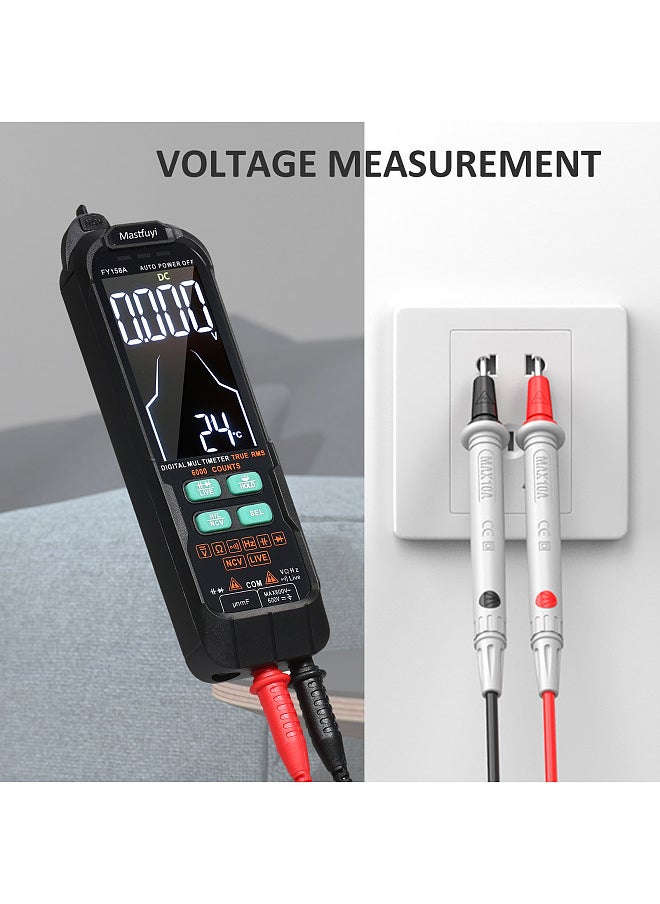 Generic FY158A Digital Intelligent Multimeter, Fully Automatic Portable Multimeter, Digital Display Multimeter  - Image 2