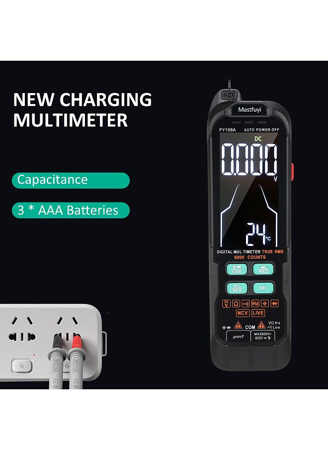 Generic FY158A Digital Intelligent Multimeter, Fully Automatic Portable Multimeter, Digital Display Multimeter  - Image 3