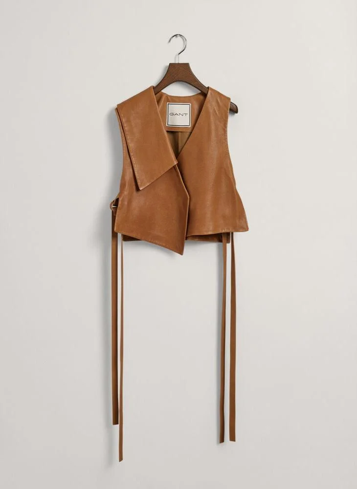 غانت Gant Deconstructed Leather Vest