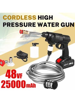 ELTRAZONE 48V 25000mAh 30Bar Cordless High Pressure Car Washer with Nozzles Water Gun Set Garden Cleaning Jet Car Washing Machine  - Image 4