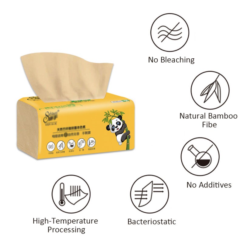 Facial Tissue: 100% Natural Bamboo Pulp - Additive & Bleach-Free, Lint-Free Soft Tissue for Household, Travel, Pregnant Women and Babies - Image 3