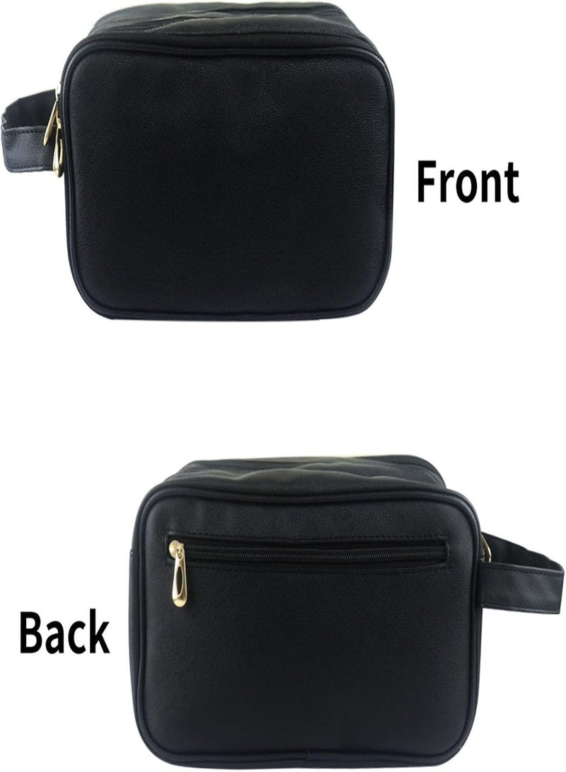 GGOOT Travel Toiletry Bag for Men - Waterproof Toiletry Travel Pouch - Black Mens Travel Bag with 2 Compartments and Mesh Bags for Toiletries, Cosmetics, and More - Image 5