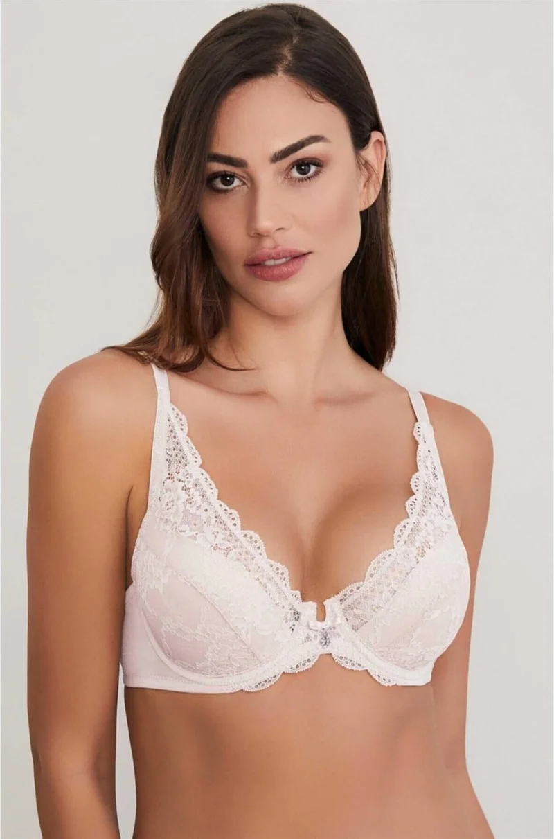 ايروس ERSK310 Emmly Underwire Covered Triangle Single Bra - Ecru