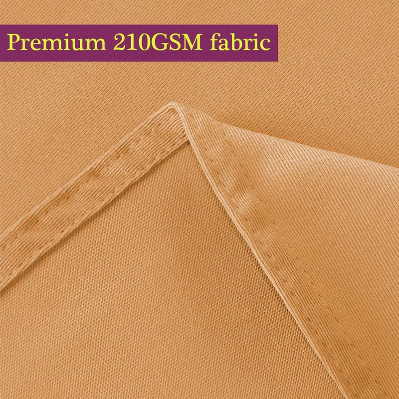 Obstal Chemical free 210GSM Rectangle Table Cloth - Heavy Duty Water Resistance Microfiber Tablecloth, Decorative Fabric Table Cover for Outdoor and Indoor Use (Orange, 60 x 102 Inch) Simple practical structure - Image 2