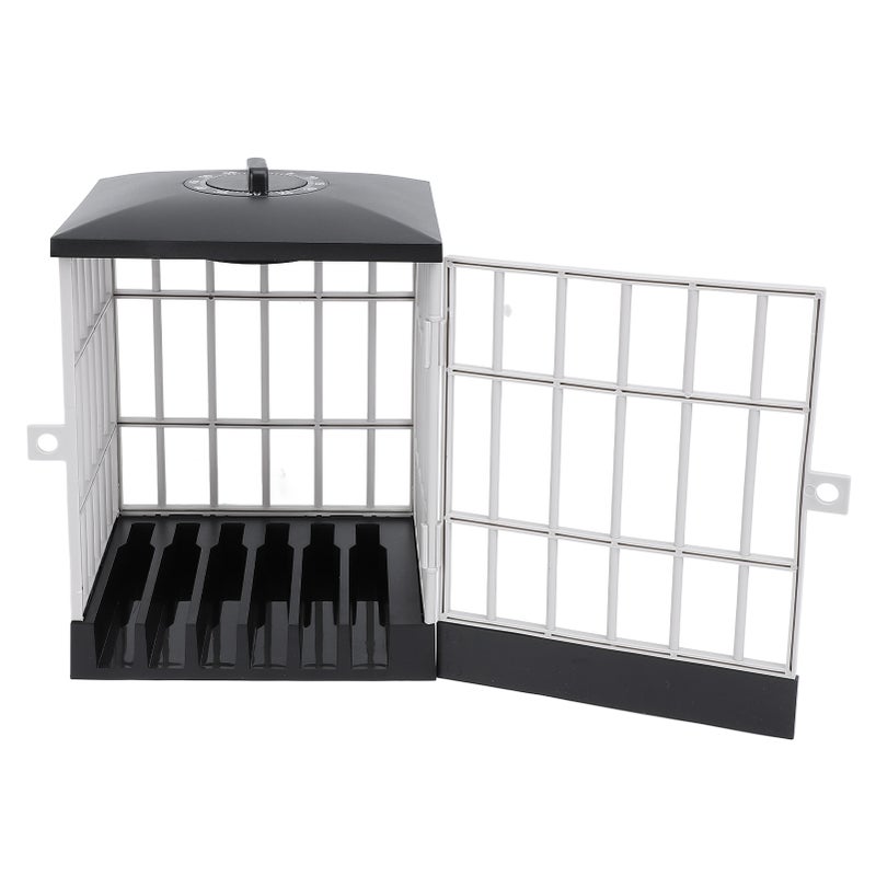 Mobile Phone Jail with Timer Cell Phones Prison Lock Up Safe Smartphone Stand Holder Classroom Home Table Office Storage Gadget Black and Grey - Image 4