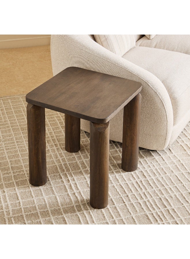 Home Box Pillar Solid Wood End Table - Image 2