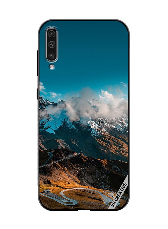 VR CREATIVE Protective Case Cover For Samsung Galaxy A70/A70s Road And Mountains Design Multicolour - Image 1