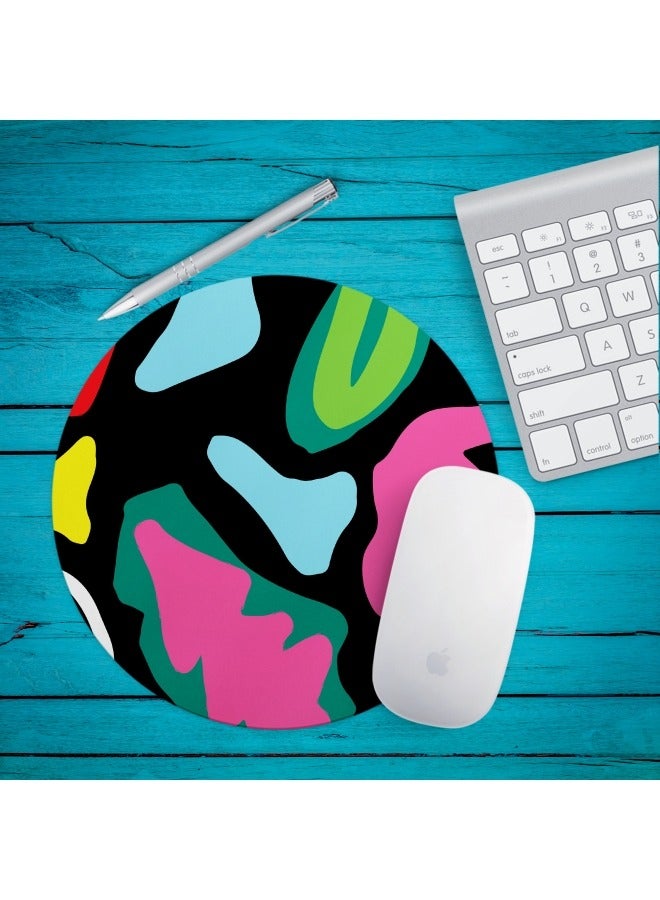 LIT Eleven Colorful Round Mouse Pad - Image 1