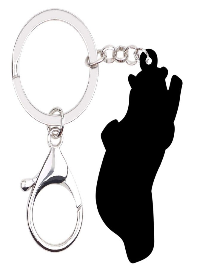 NEWEI Acrylic Cute Possum Keychain Opossum Jewelry for Women Car Key Purse Charms - Image 5