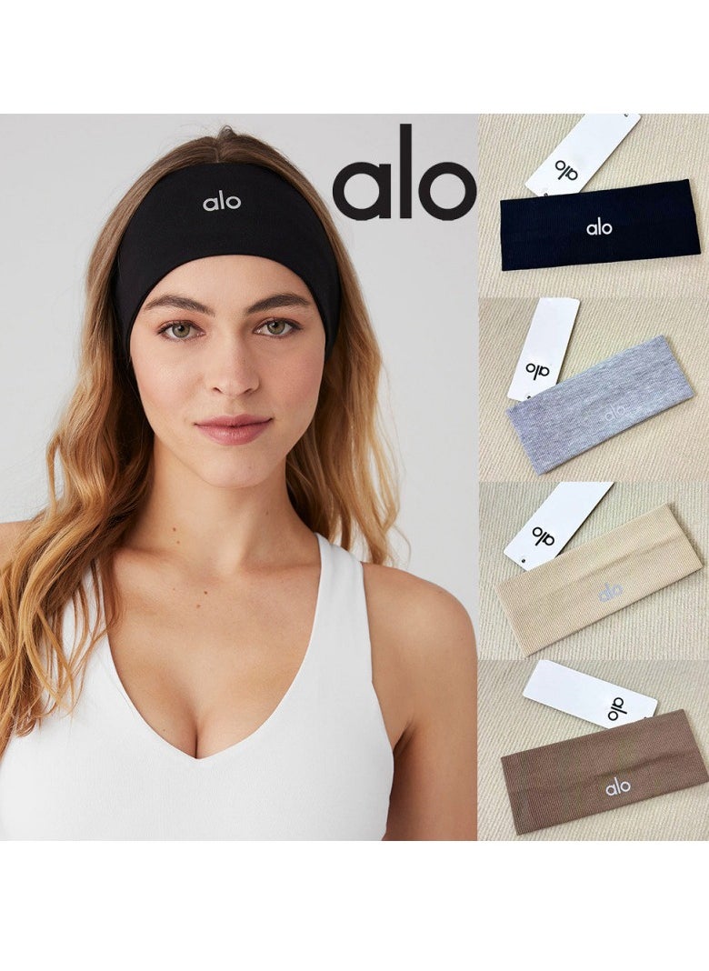 alo Running Hair Bands For Women, Girls' Sport Headbands, Sweat Bands for Sweat-Wicking, Soft Head Bands for Sports, Yoga  - Image 2