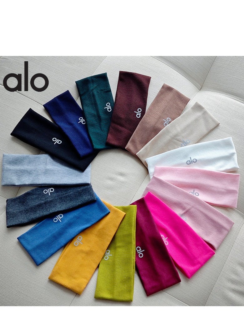 alo Running Hair Bands For Women, Girls' Sport Headbands, Sweat Bands for Sweat-Wicking, Soft Head Bands for Sports, Yoga  - Image 3