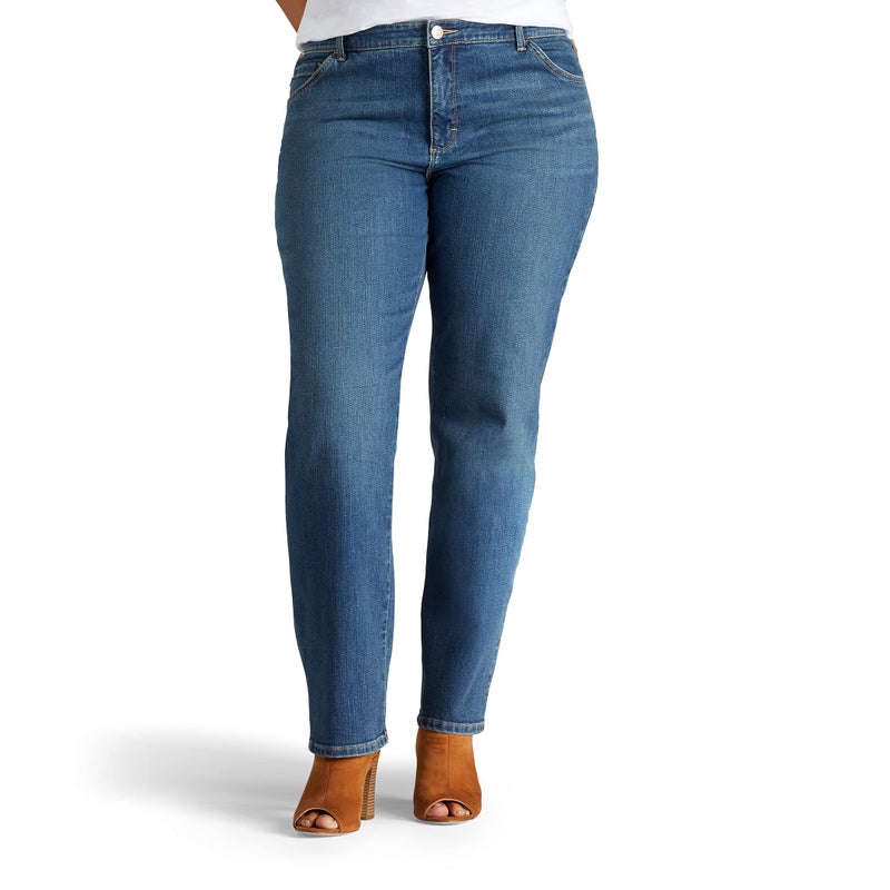 Lee womens Instantly Slim Straight Leg (Plus) jeans, Seattle, 20 US - Image 1